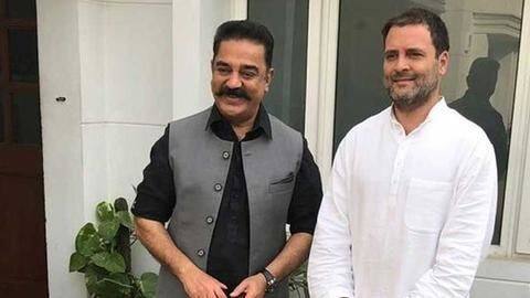 Haasan won't join hands with DMK, AIADMK, but Congress-option open Haasan won't join hands with DMK, AIADMK, but Congress-option open