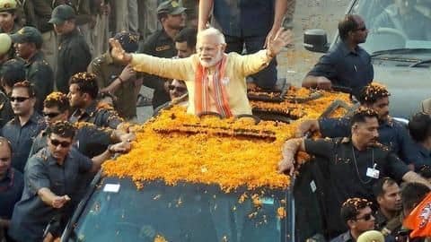 PM Modi heads to Varanasi, will file nomination on Friday PM Modi heads to Varanasi, will file nomination on Friday