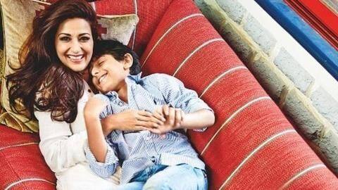 Away on son Ranveer's birthday, Sonali Bendre posts heartening video Away on son Ranveer's birthday, Sonali Bendre posts heartening video