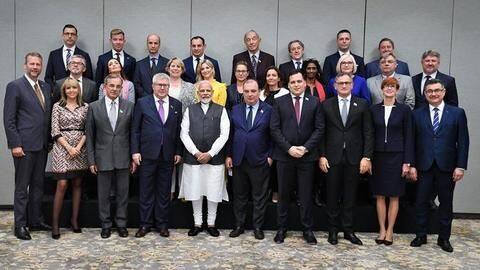 Before tomorrow's Kashmir visit, EU delegation meets PM Modi Before tomorrow's Kashmir visit, EU delegation meets PM Modi