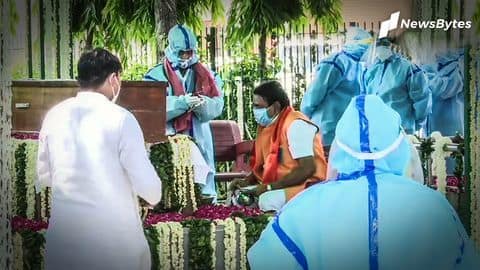 Former President Pranab Mukherjee cremated with full military honors Former President Pranab Mukherjee cremated with full military honors