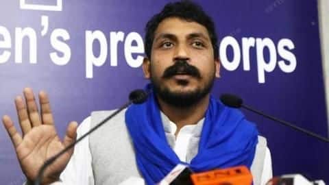 Detained before CAA-protest in Hyderabad, Chandrashekhar Azad sent to Delhi Detained before CAA-protest in Hyderabad, Chandrashekhar Azad sent to Delhi
