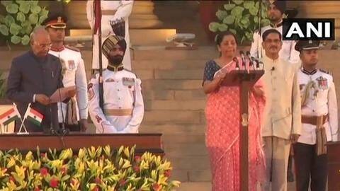 Old minister Ram Vilas Paswan and Nirmala Sitharaman took oath Old minister Ram Vilas Paswan and Nirmala Sitharaman took oath