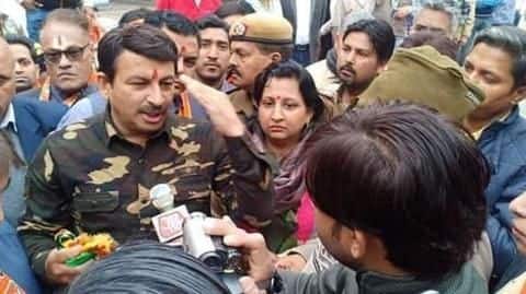 Tiwari's choice of clothes got more attention than his words Tiwari's choice of clothes got more attention than his words