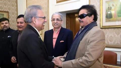 Congress' Shatrughan Sinha meets Pakistan President in Lahore, discusses Kashmir Congress' Shatrughan Sinha meets Pakistan President in Lahore, discusses Kashmir
