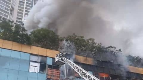 Major fire at Mumbai mall; 3,500 evacuated from adjacent building Major fire at Mumbai mall; 3,500 evacuated from adjacent building