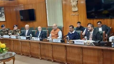 #DelhiRiots: Amit Shah chairs key meeting, Kejriwal and L-G present #DelhiRiots: Amit Shah chairs key meeting, Kejriwal and L-G present