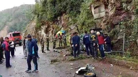 Bad weather led to the accident, said reports Bad weather led to the accident, said reports