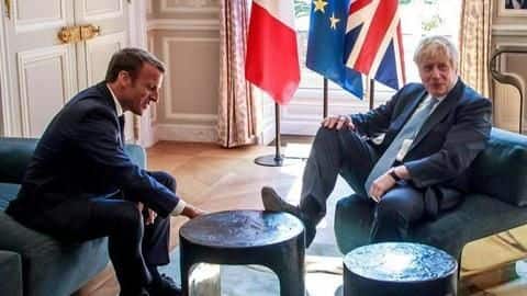 UK PM put his foot up during meeting with French-President? UK PM put his foot up during meeting with French-President?