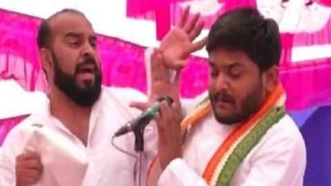 Man slaps 'Hitler' Hardik Patel at rally, explains his act Man slaps 'Hitler' Hardik Patel at rally, explains his act