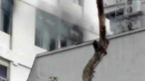 Kolkata: High-rise building in Park Street catches fire, operations underway Kolkata: High-rise building in Park Street catches fire, operations underway