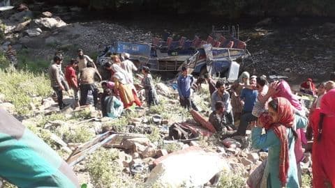 Jammu: Bus falls into gorge, 35 dead; PM expresses condolences Jammu: Bus falls into gorge, 35 dead; PM expresses condolences