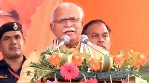 Khattar's dream of 75+ seats was washed away Khattar's dream of 75+ seats was washed away