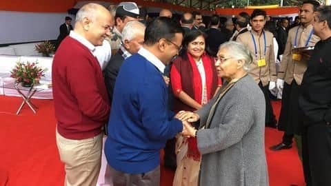 Recently, a smiling Kejriwal met Sheila Dikshit Recently, a smiling Kejriwal met Sheila Dikshit