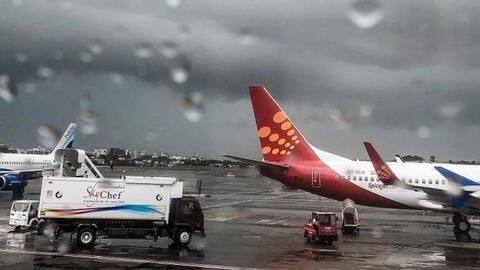 Though flight services remained functional, railways were hit Though flight services remained functional, railways were hit