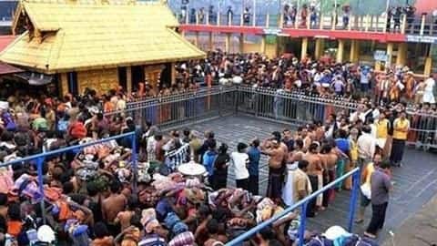 Sabarimala opens for few hours today, police forces on toes Sabarimala opens for few hours today, police forces on toes
