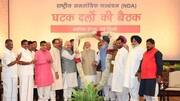 Before counting, Shah hosts dinner, PM Modi thanks NDA allies