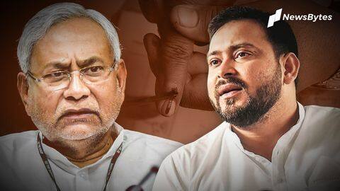 Lalu Yadav's son Tejashwi responds to Nitish's "eight-nine" children jibe Lalu Yadav's son Tejashwi responds to Nitish's "eight-nine" children jibe