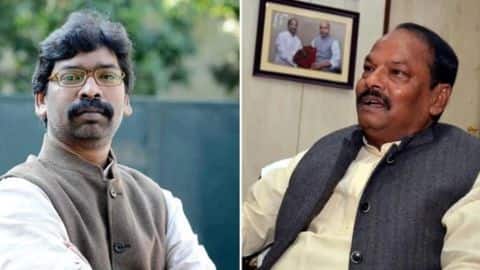 #JharkhandResults2019 : JMM-Congress-RJD alliance leading on 25, BJP on 29 #JharkhandResults2019 : JMM-Congress-RJD alliance leading on 25, BJP on 29