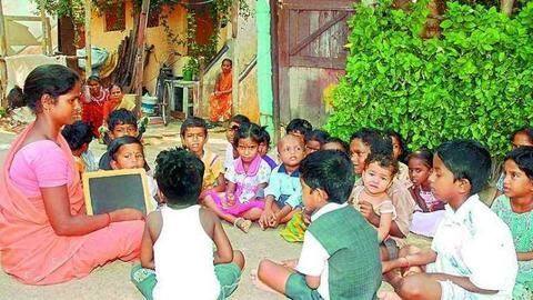 Anganwadi centers play a crucial role in fighting malnourishment Anganwadi centers play a crucial role in fighting malnourishment