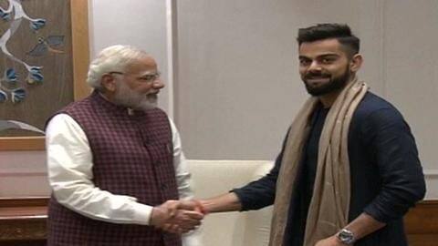 Virat Kohli passes fitness challenge to PM Modi, he accepts Virat Kohli passes fitness challenge to PM Modi, he accepts