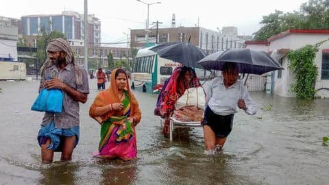 Bihar floods: What happened in America, asks 'angry' Nitish Kumar Bihar floods: What happened in America, asks 'angry' Nitish Kumar