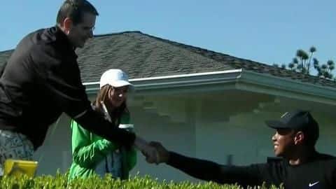 Internet helped Tiger Woods meet fan suffering from cancer Internet helped Tiger Woods meet fan suffering from cancer