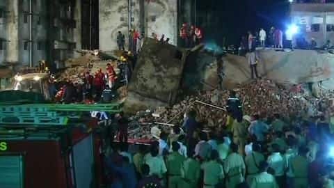 Ahmedabad: Four-storey building collapses, 5 feared trapped, 6 injured Ahmedabad: Four-storey building collapses, 5 feared trapped, 6 injured