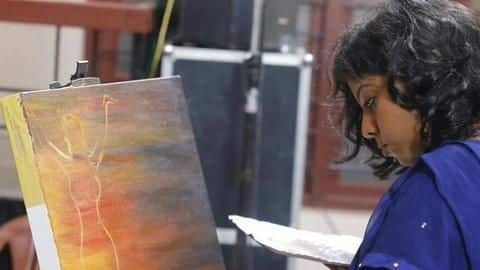 Paintings on Kathua-rape end in stone-pelting at Kerala-artist's home Paintings on Kathua-rape end in stone-pelting at Kerala-artist's home