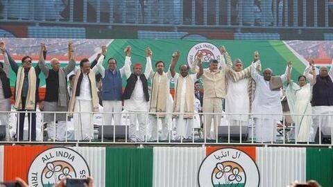 Mahagathbandhan 2.0: At AAP's rally, Chandrababu Naidu to unite opposition Mahagathbandhan 2.0: At AAP's rally, Chandrababu Naidu to unite opposition