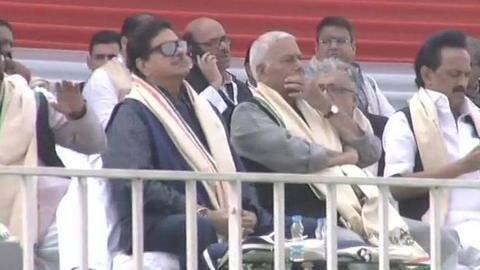 Meanwhile, Shatrughan Sinha's presence left BJP embarrassed Meanwhile, Shatrughan Sinha's presence left BJP embarrassed