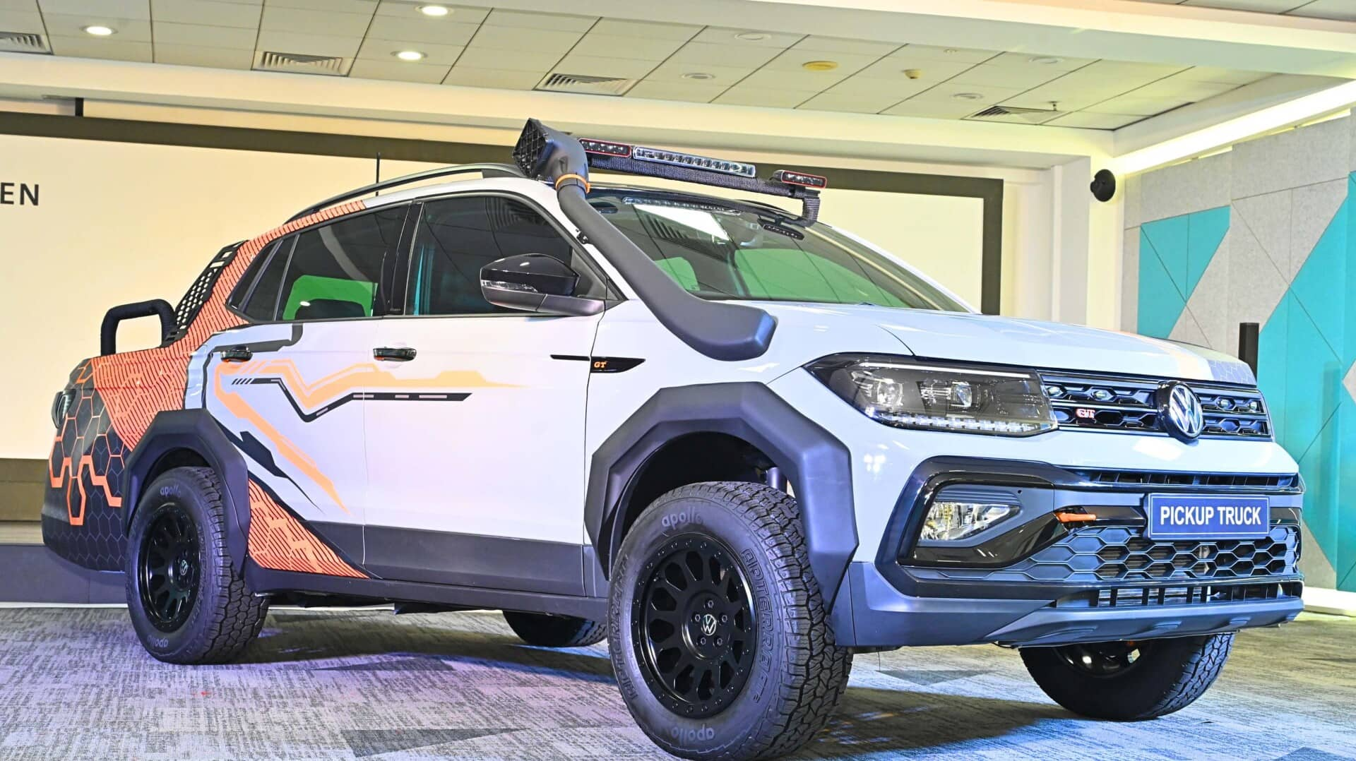 Indian students build one-off Volkswagen Taigun pickup truck