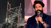 Sound system collapses at 'Toxic' event in Hyderabad, 2 injured