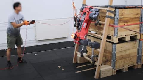 Watch: Four-legged robot climbs ladders with unbelievable agility