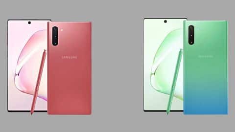 Samsung Galaxy Note 10's Red and Green colored variants leaked Samsung Galaxy Note 10's Red and Green colored variants leaked