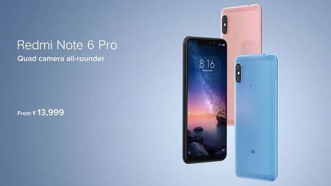 Redmi Note 6 Pro's second sale today via Flipkart, Mi.com Redmi Note 6 Pro's second sale today via Flipkart, Mi.com