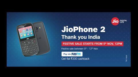 Jio announces open sale of JioPhone 2 from November 5-12 Jio announces open sale of JioPhone 2 from November 5-12
