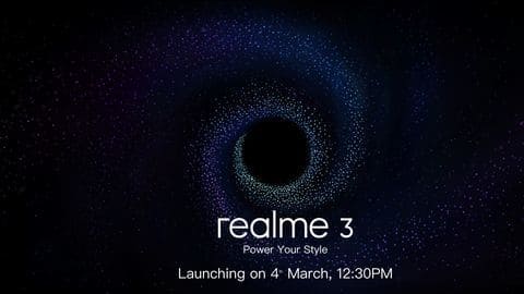 Realme 3 to launch on March 4: Details here Realme 3 to launch on March 4: Details here