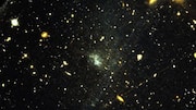 First stellar stream beyond Milky Way could decode dark matter