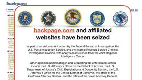US authorities shut down sex ads website Backpage US authorities shut down sex ads website Backpage