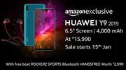 Camera-centric Huawei Y9 (2019) goes on sale tomorrow via Amazon