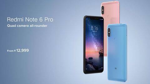 6 lakh Redmi Note 6 Pro units sold in first-sale 6 lakh Redmi Note 6 Pro units sold in first-sale