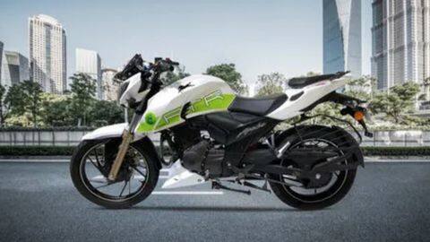 TVS launches India's first-ever Ethanol-powered motorcycle at Rs. 1.20 lakh TVS launches India's first-ever Ethanol-powered motorcycle at Rs. 1.20 lakh