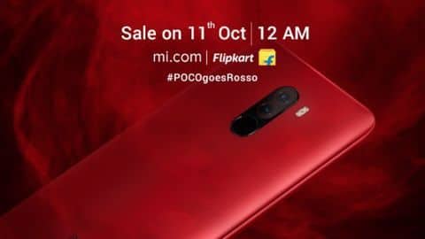 Poco F1 Rosso Red variant launched, available from October 11 Poco F1 Rosso Red variant launched, available from October 11