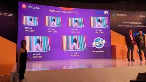 Motorola TV series comes with upto 65-inch 4K TVs Motorola TV series comes with upto 65-inch 4K TVs