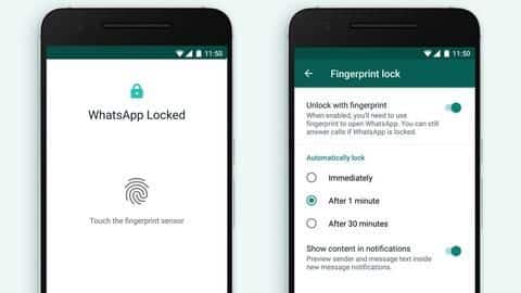 WhatsApp for Android gets fingerprint lock feature WhatsApp for Android gets fingerprint lock feature