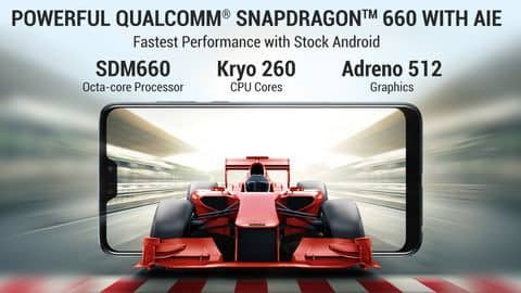 A powerful Snapdragon 660 processor A powerful Snapdragon 660 processor