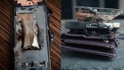 Another Samsung phone catches fire