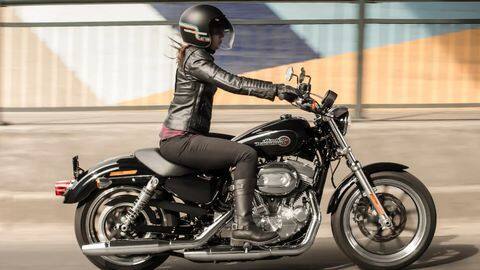 girl on a harley davidson