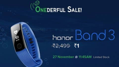 Honor Band 3 for Re. 1: Here's how to buy Honor Band 3 for Re. 1: Here's how to buy